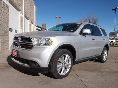 dodge durango 2013 silver suv crew gasoline 8 cylinders all whee drive automatic 80301