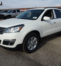 chevrolet traverse 2013 white lt gasoline 6 cylinders front wheel drive automatic 78064