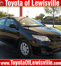 toyota corolla 2011 black sedan le gasoline 4 cylinders front wheel drive automatic 75067