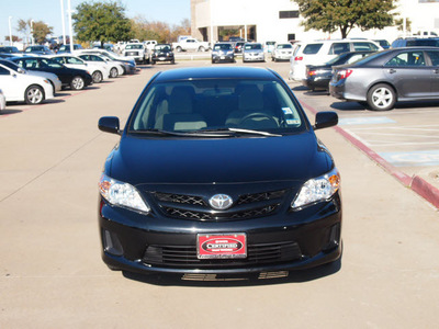 toyota corolla 2011 black sedan le gasoline 4 cylinders front wheel drive automatic 76053