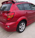 pontiac vibe 2004 dk  red hatchback gasoline 4 cylinders front wheel drive automatic 77539