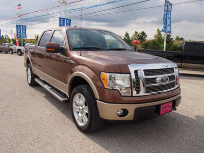 ford f 150 2011 brown lariat flex fuel 8 cylinders 4 wheel drive automatic 77375