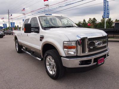 ford f 250 super duty 2010 white lariat diesel 8 cylinders 4 wheel drive automatic 77375
