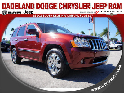 jeep grand cherokee 2008 dk  red suv overland gasoline 8 cylinders 2 wheel drive automatic 33157