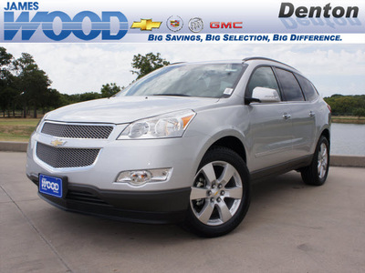 chevrolet traverse 2012 silver suv ltz 6 cylinders 6 speed automatic 76206