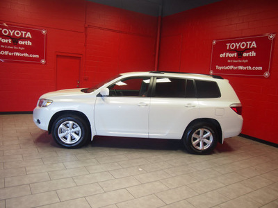 toyota highlander 2008 white suv gasoline 6 cylinders all whee drive automatic 76116