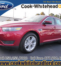 ford taurus 2013 red sedan sel gasoline 6 cylinders front wheel drive automatic 32401