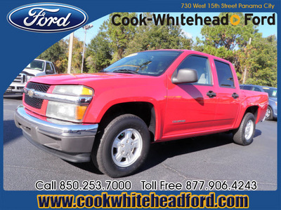 chevrolet colorado 2005 red z85 ls gasoline 5 cylinders rear wheel drive automatic 32401