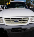 ford ranger 2002 white pickup truck xl gasoline 4 cylinders rear wheel drive automatic with overdrive 32401
