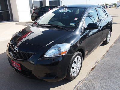 toyota yaris 2012 black sedan fleet gasoline 4 cylinders front wheel drive automatic with overdrive 77802