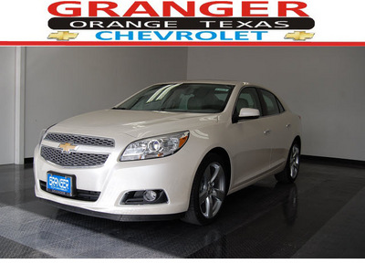 chevrolet malibu 2013 white sedan ltz gasoline 4 cylinders front wheel drive automatic with overdrive 77630
