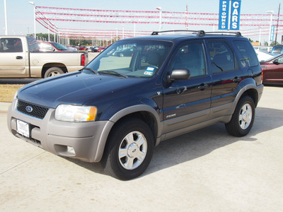 ford escape 2002 blue suv xlt choice gasoline 6 cylinders 4 wheel drive automatic 77375