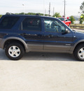 ford escape 2002 blue suv xlt choice gasoline 6 cylinders 4 wheel drive automatic 77375