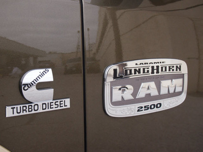 ram 2500 2011 dk  brown laramie longhorn diesel 6 cylinders 4 wheel drive automatic 76011