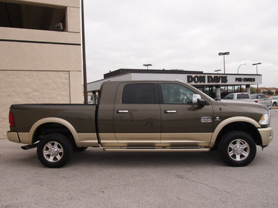 ram 2500 2011 dk  brown laramie longhorn diesel 6 cylinders 4 wheel drive automatic 76011