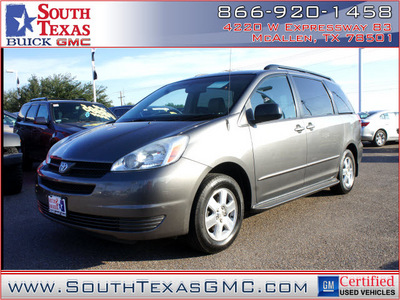 toyota sienna 2005 dk  gray van le 7 passenger 6 cylinders automatic 78502