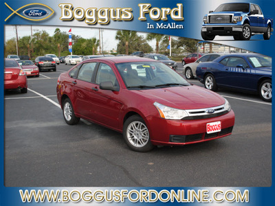 ford focus 2010 red sedan se gasoline 4 cylinders front wheel drive 4 speed automatic 78501