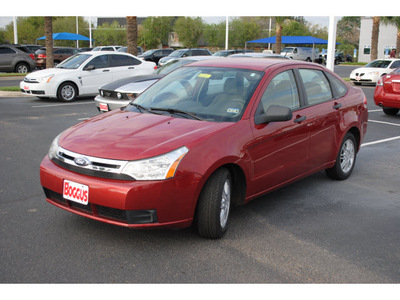 ford focus 2010 red sedan se gasoline 4 cylinders front wheel drive 4 speed automatic 78501