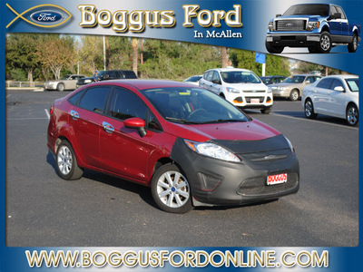 ford fiesta 2011 red sedan se gasoline 4 cylinders front wheel drive automatic 78501