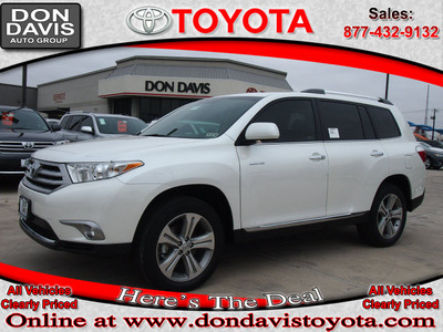 toyota highlander 2013 white suv limited gasoline 6 cylinders front wheel drive automatic 76011