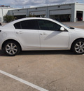 mazda mazda3 2010 white sedan gasoline 4 cylinders front wheel drive automatic 77375