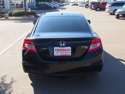 honda civic 2012 black coupe ex l gasoline 4 cylinders front wheel drive automatic 76053