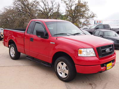 ford f 150 2005 red pickup truck xl gasoline 6 cylinders rear wheel drive automatic with overdrive 77340