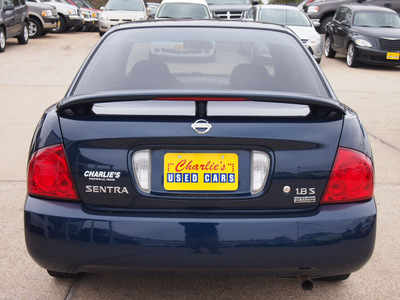 nissan sentra 2006 blue sedan 1 8 s gasoline 4 cylinders front wheel drive automatic with overdrive 77340