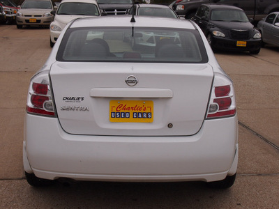 nissan sentra 2008 white sedan 2 0 gasoline 4 cylinders front wheel drive automatic with overdrive 77340