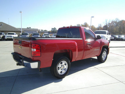 chevrolet silverado 1500 2011 red ls gasoline 6 cylinders 2 wheel drive automatic 75503