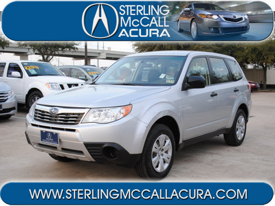subaru forester 2010 silver suv 2 5x gasoline 4 cylinders all whee drive automatic 77074