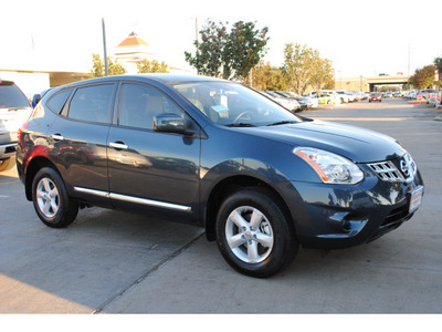 nissan rogue 2013 dk  blue s gasoline 4 cylinders all whee drive automatic 77477