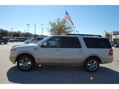 ford expedition el 2009 white suv flex fuel 8 cylinders 2 wheel drive 6 speed automatic 77338