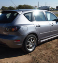 mazda mazda3 2005 silver hatchback s gasoline 4 cylinders front wheel drive automatic 78009