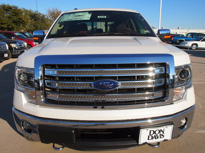 ford f 150 2013 white king ranch gasoline 6 cylinders 4 wheel drive automatic 76011