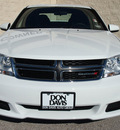 dodge avenger 2012 white sedan sxt plus flex fuel 6 cylinders front wheel drive automatic 76011