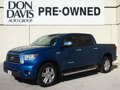 toyota tundra 2007 blue limited gasoline 8 cylinders 2 wheel drive automatic 76011