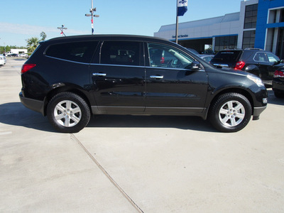 chevrolet traverse 2012 black lt gasoline 6 cylinders front wheel drive automatic 77090