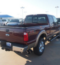 ford f 250 super duty 2013 dk  red lariat biodiesel 8 cylinders 4 wheel drive automatic 76108