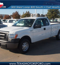 ford f 150 2013 white xl flex fuel 8 cylinders 2 wheel drive automatic 76108