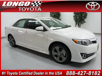 toyota camry 2012 white sedan se v6 gasoline 6 cylinders front wheel drive not specified 91731