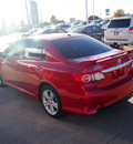 toyota corolla 2013 red sedan s gasoline 4 cylinders front wheel drive automatic 76053