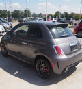 fiat 500 2012 gray hatchback abarth gasoline 4 cylinders front wheel drive 5 speed manual 76108
