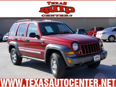 jeep liberty 2006 red suv sport 6 cylinders automatic 78666