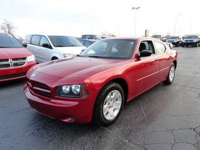 dodge charger 2006 red sedan gasoline 6 cylinders rear wheel drive automatic 60443