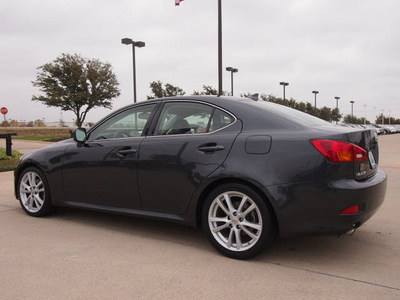 lexus is 250 2007 dk  gray sedan gasoline 6 cylinders rear wheel drive automatic 76018