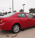 toyota corolla 2010 red sedan le gasoline 4 cylinders front wheel drive automatic 76018