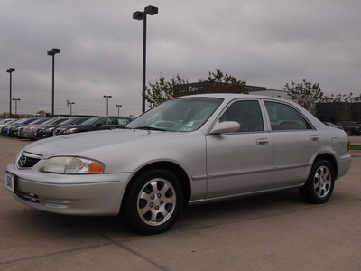 mazda 626 2001 silver sedan lx gasoline 4 cylinders front wheel drive automatic with overdrive 76018