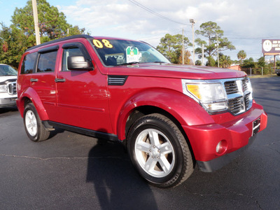 dodge nitro 2008 red suv sxt gasoline 6 cylinders rear wheel drive automatic 32401