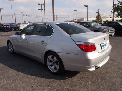 bmw 5 series 2006 silver sedan 525i gasoline 6 cylinders rear wheel drive automatic 75075